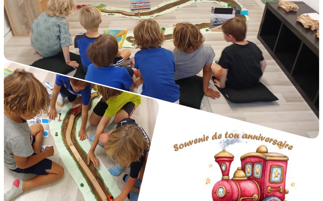 Anniversaire sur le thème du train